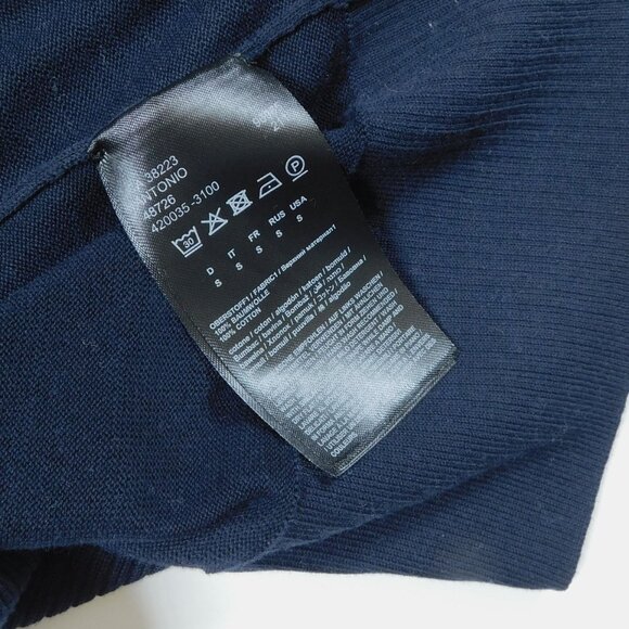 DRYKORN FOR BEAUTIFUL PEOPLE Mens Small ANTONIO Navy Blue Cardigan Sweater - Picture 3 of 4